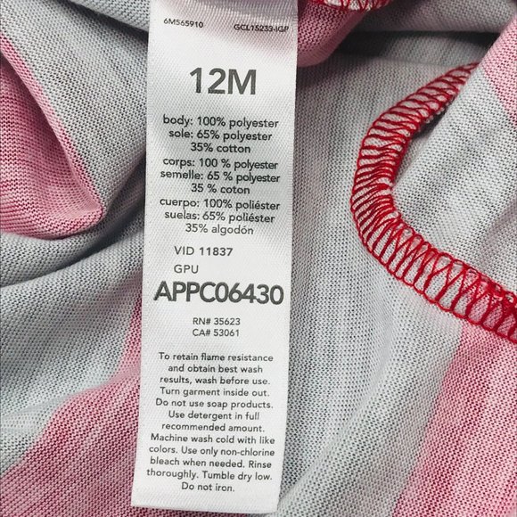 2 Pack Just One You Made By Carter's Baby 12 Month Dark Santa Footed Pajama New - Picture 5 of 16